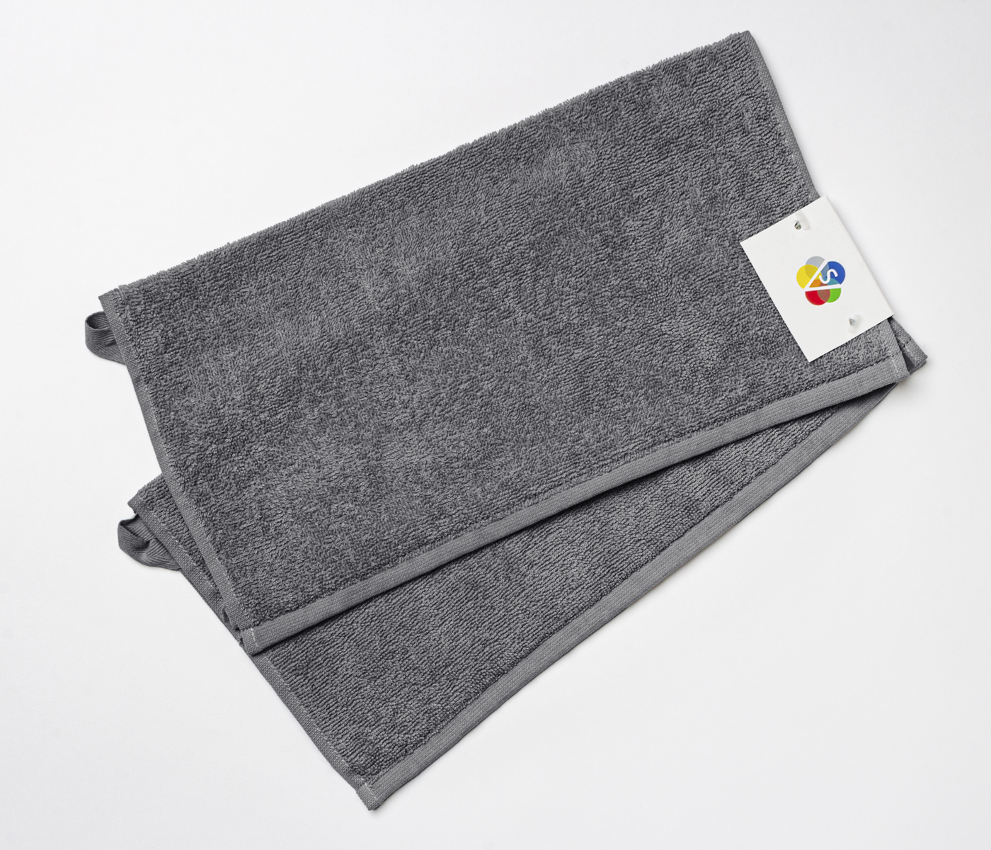 Набор полотенец махровых IDEAL (графитовый, 2 шт) - фото 1