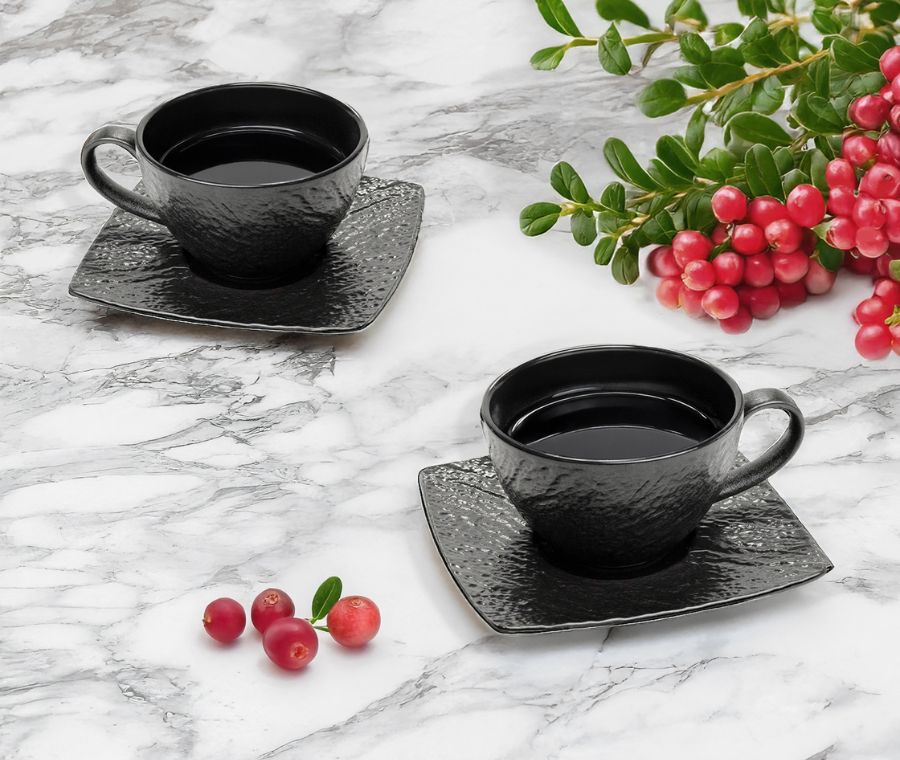 Gift set of tea pairs LAVA (black)