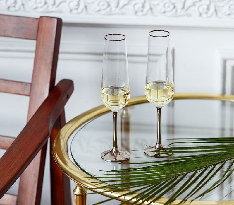 Mercury Champagne Glasses Set