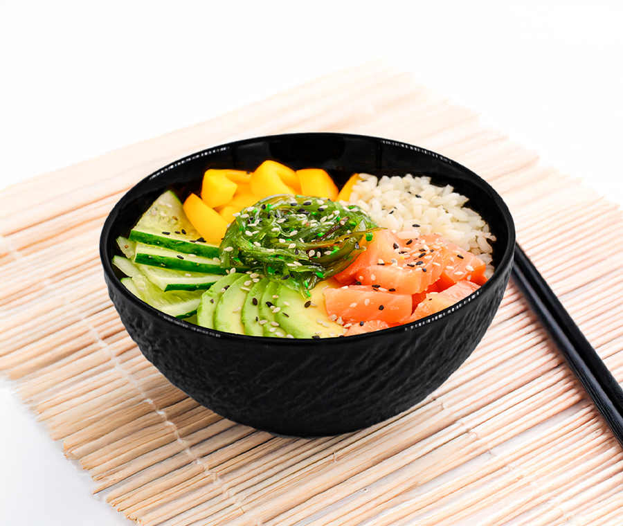 LAVA salad bowl set (small, black, 2 pcs)