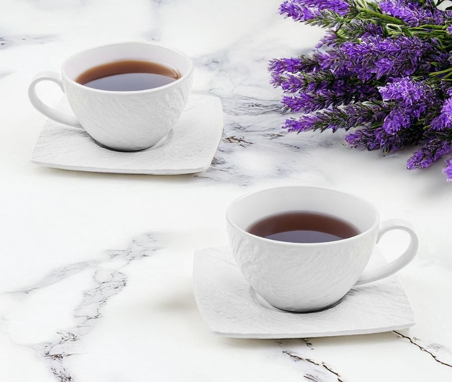 Gift set of tea pairs LAVA (white)