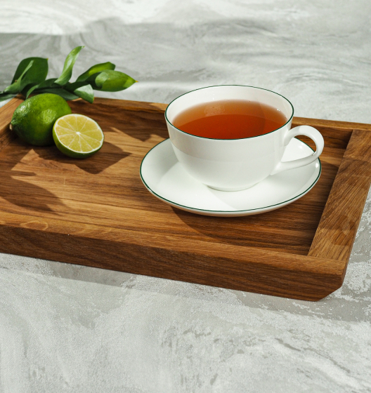 SYMBOL Tea Pair (green edging)