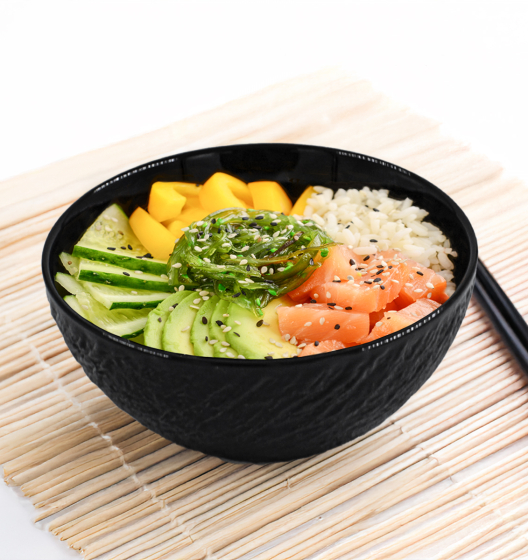 LAVA salad bowl set (small, black, 2 pcs)