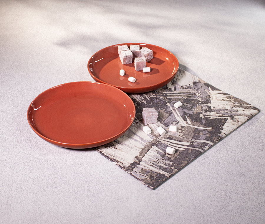 PATIO snack plates (terracotta)