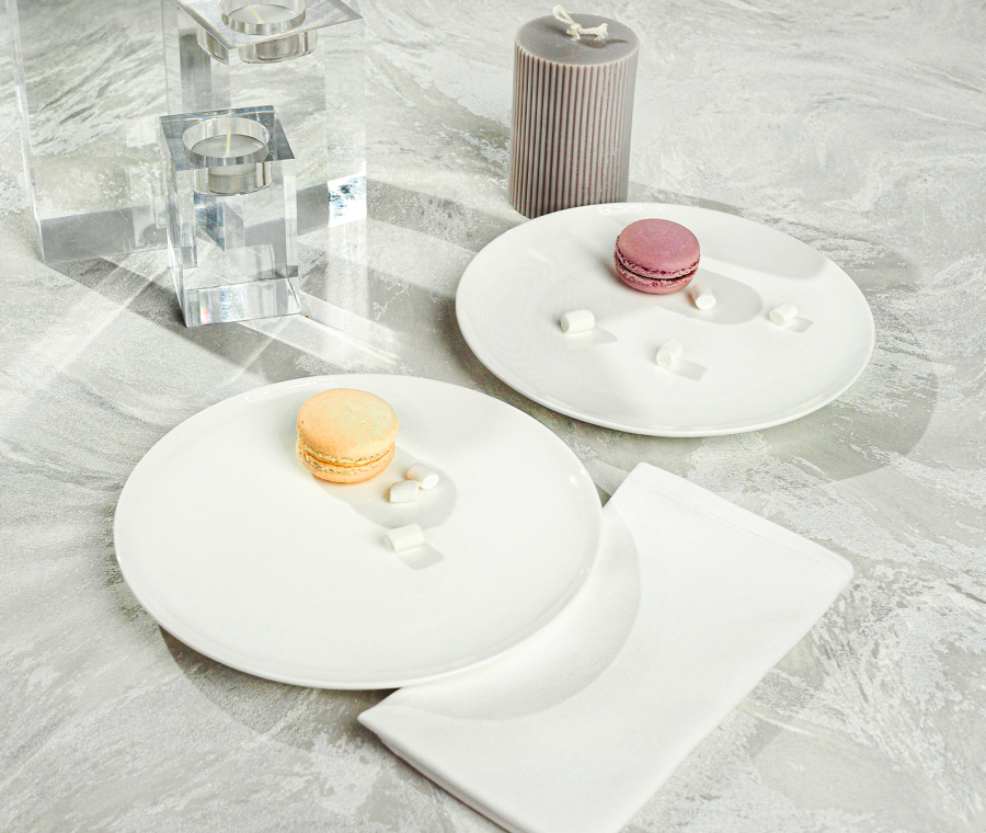 SYMBOL appetizer plates (white)