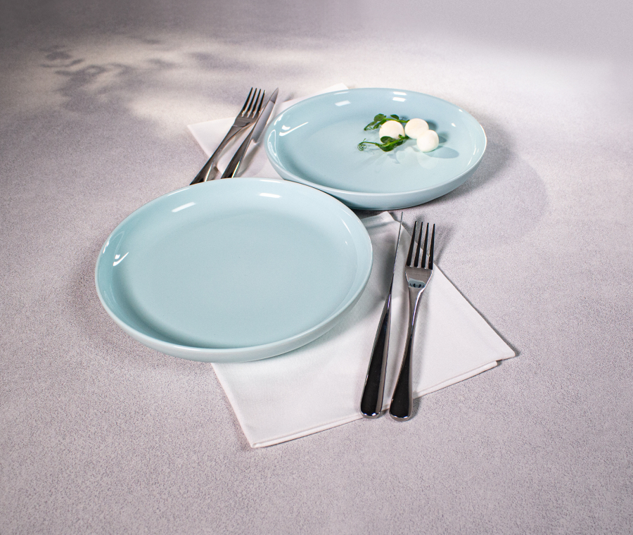 PATIO dinner plates (blue)