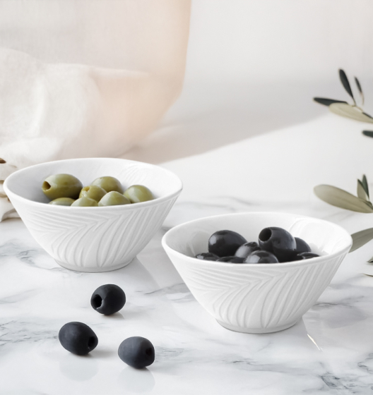 Набор салатников BALI (маленькие, белые, 2 шт)