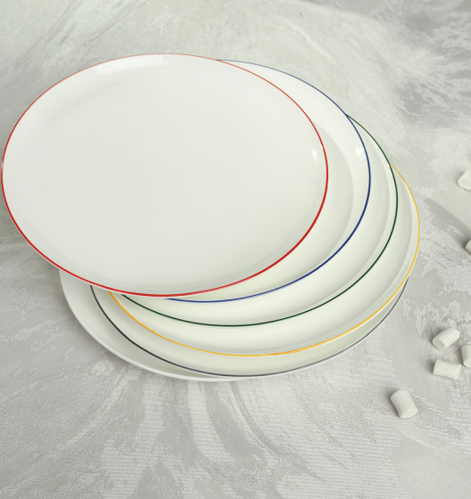 Set of SYMBOL snack plates (mixed colors)