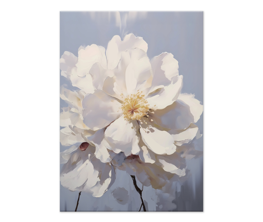 Painting on canvas WHITE FLOWERS art. 8257010