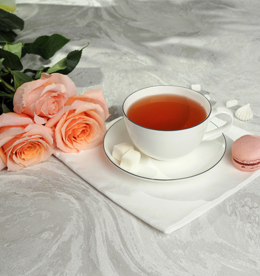 SYMBOL Tea Pair (Gray Edging)